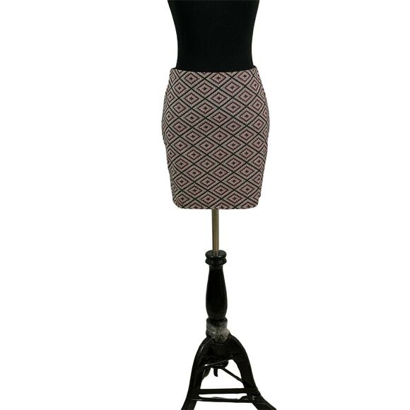Zara Trafaluc Multicolor Geometric Print Mini Skirt Size M - Picture 4 of 11